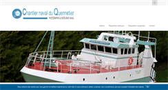 Desktop Screenshot of chantiernaval-quennetier.fr
