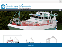Tablet Screenshot of chantiernaval-quennetier.fr